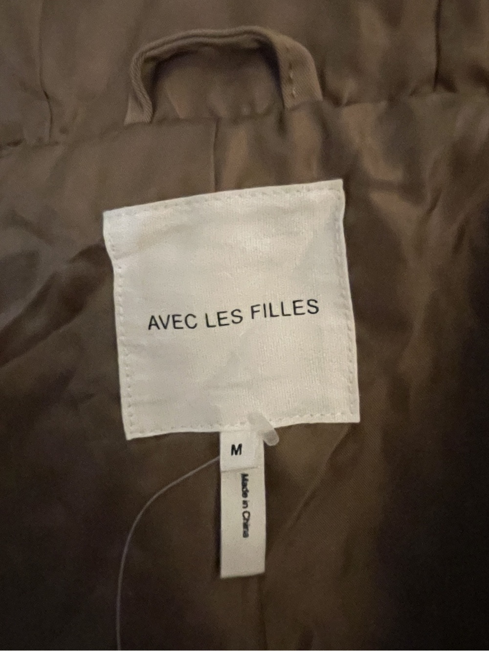 NWT AVEC LES FILLES Women's Fawn Hooded Trench Coat Jacket M - Picture 9 of 15